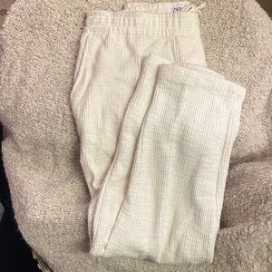 Zara Cream Knit Pants